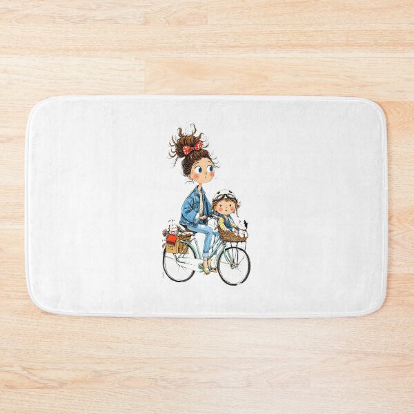 Item preview, Cute Mother and Baby Riding designed and sold by MintvexaDesign.