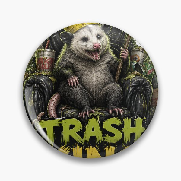 Item preview, Trash King Opossum Funny Garbage Meme Possum Art designed and sold by BartArtPhoto.