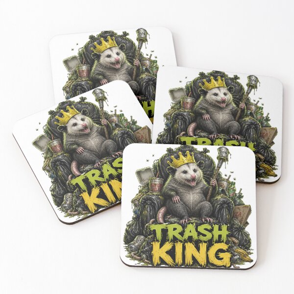 Item preview, Trash King Opossum Funny Garbage Meme Possum Art designed and sold by BartArtPhoto.