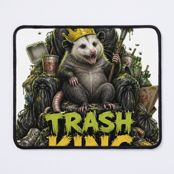 Item preview, Trash King Opossum Funny Garbage Meme Possum Art designed and sold by BartArtPhoto.