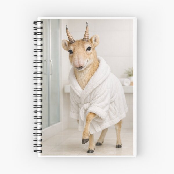 Item preview, Cozy Bathrobe Saiga Antelope designed and sold by Sillytoe.