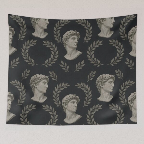 Item preview, Dark Academia Greek Statue Laurel Classical Study Repeat designed and sold by StickyGuys.