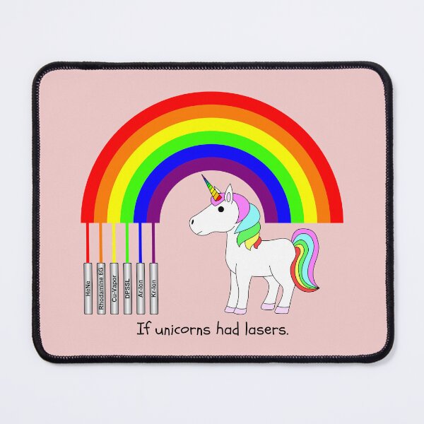Item preview, Laser-Powered Rainbows [HAS BLACK TEXT - PRINT ON LIGHT COLORS ONLY] designed and sold by Drendalgami.