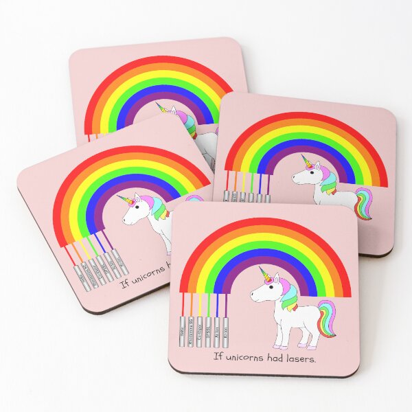 Item preview, Laser-Powered Rainbows [HAS BLACK TEXT - PRINT ON LIGHT COLORS ONLY] designed and sold by Drendalgami.