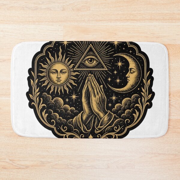 Item preview, Witchy Tarot Card Occult Sun Moon Mystic Line Art designed and sold by StickyGuys.