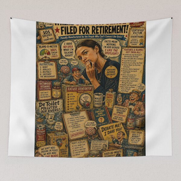 Item preview, AOC with no idea about anything designed and sold by LoudMouthArt.