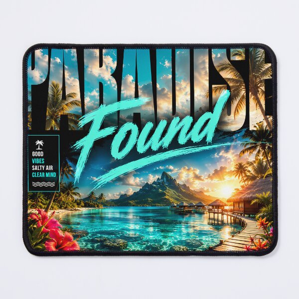 Item preview, Paradise Found – Not a Place, A Feeling | Tropical Island Escape Design designed and sold by Genesis-Ink.