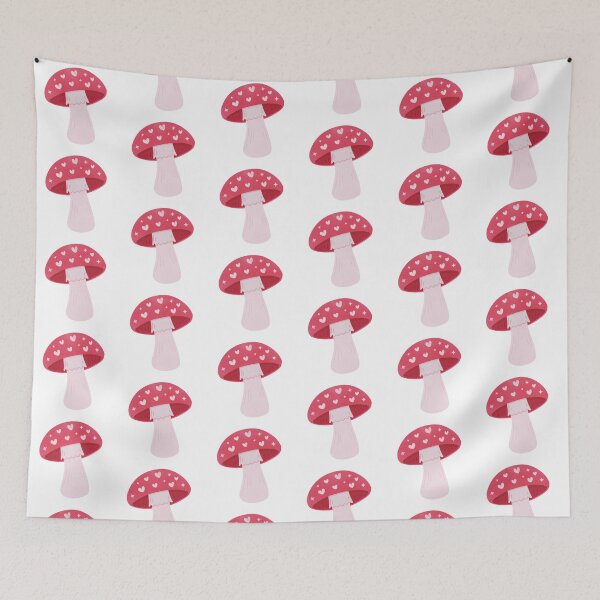 Item preview, Cute Red Hearts Mushroom Toadstool designed and sold by winterpumpkin.