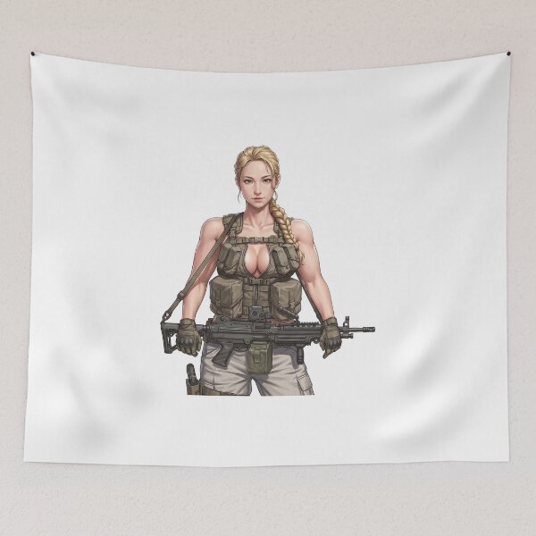 Item preview, Machine Gun Girl designed and sold by RAWLIFEGRAPHIC.
