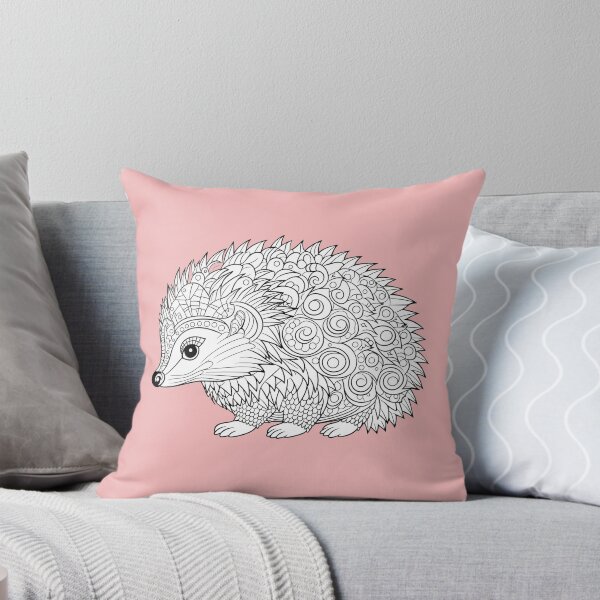 Item preview, Intricate Hedgehog Coloring Page For Custom Apparel designed and sold by Outlet Raloel.