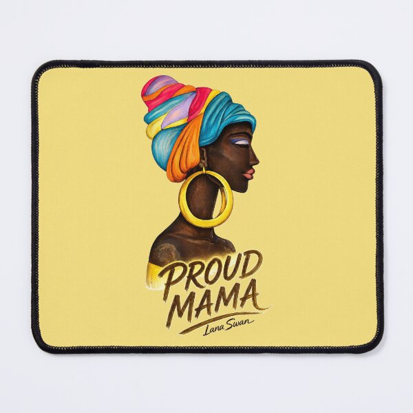 Item preview, PROUD MAMA | Gift for Mom | Butter Yellow Edition by Lana Swan designed and sold by BlueberrySwan.