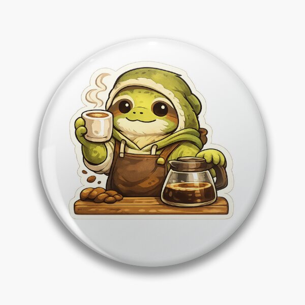 Item preview, Cute Frog Barista Coffee Lover designed and sold by korlarlardan.