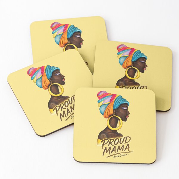 Item preview, PROUD MAMA | Gift for Mom | Butter Yellow Edition by Lana Swan designed and sold by Baroness Swan.