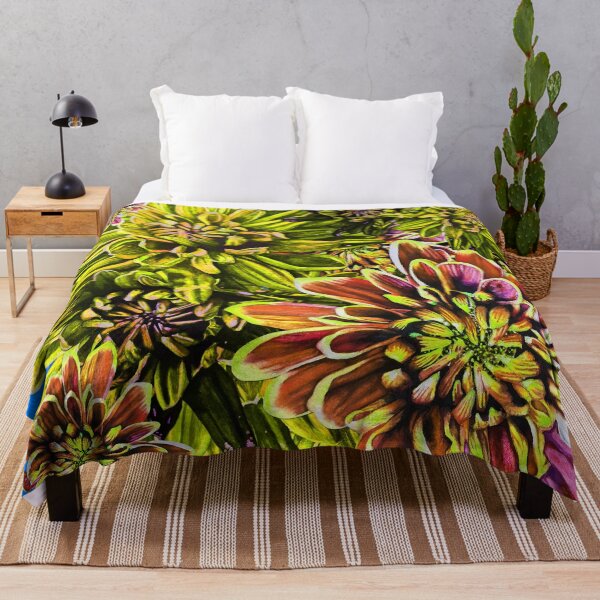 Item preview, Neon Yellow Chrysanthemums 6 designed and sold by nastiaart.