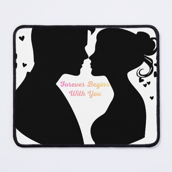 Item preview, Forever Begins With You Romantic Silhouette Art designed and sold by BoldcreationsM.