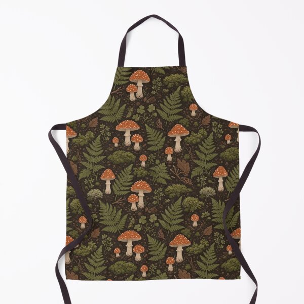 Item preview, Cottagecore Mushroom Fern Forest Floor Woodland Repeat designed and sold by StickyGuys.