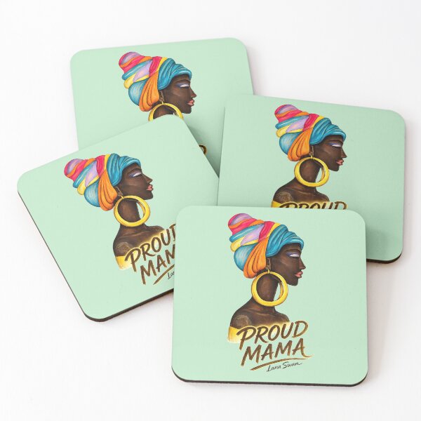 Item preview, PROUD MAMA | Mom Appreciation Art | Fresh Mint Edition by Lana Swan designed and sold by BlueberrySwan.
