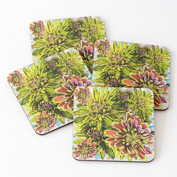 Item preview, Neon Yellow Chrysanthemums Background 1 designed and sold by nastiaart.
