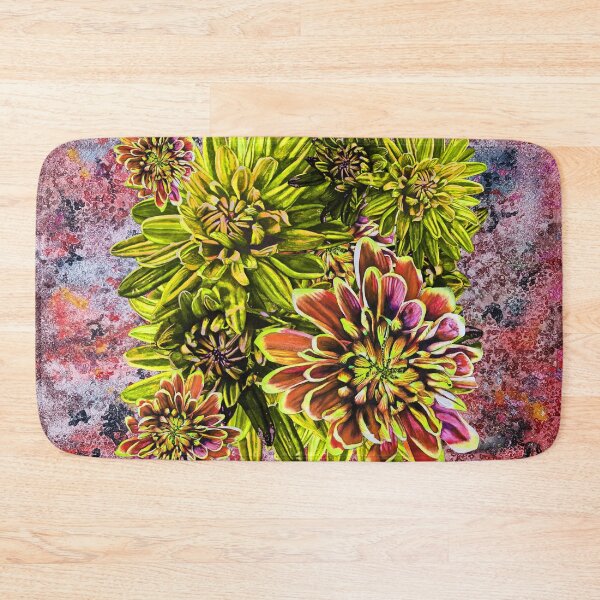 Item preview, Neon Yellow Chrysanthemums Background 2 designed and sold by nastiaart.