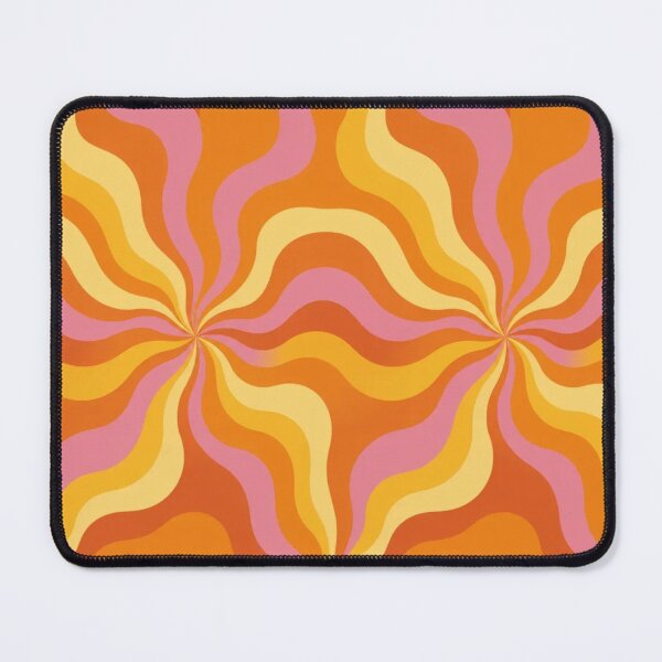 Item preview, Retro 70s Disco Rainbow Stripe Sunburst Wavy Repeat designed and sold by StickyGuys.