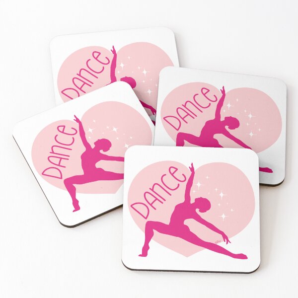 Item preview, Dance Heart Silhouette Pink designed and sold by BibidibuDesigns.
