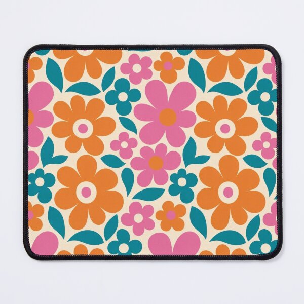 Item preview, Retro 60s Mod Flower Power Bold Bloom Repeat designed and sold by StickyGuys.