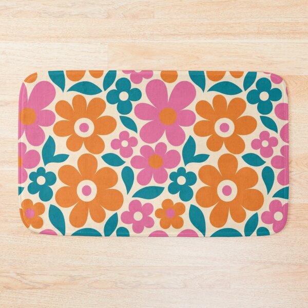 Item preview, Retro 60s Mod Flower Power Bold Bloom Repeat designed and sold by StickyGuys.