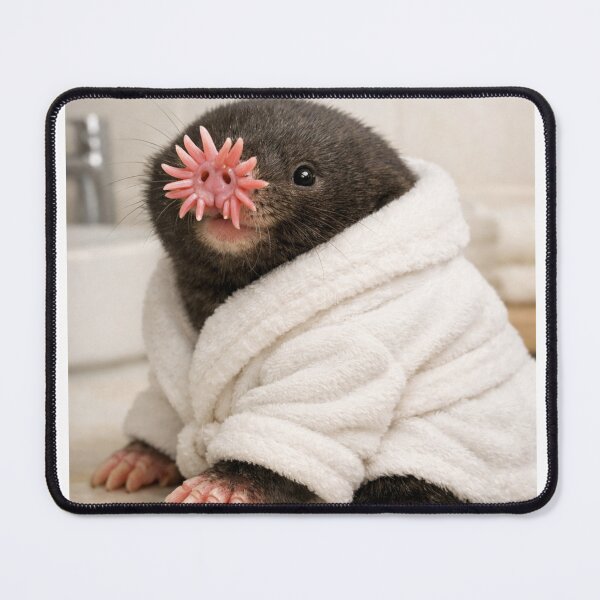 Item preview, Cozy Bathrobe Star-Nosed Mole designed and sold by Sillytoe.