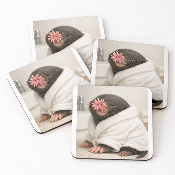 Item preview, Cozy Bathrobe Star-Nosed Mole designed and sold by Sillytoe.