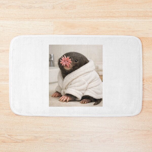 Item preview, Cozy Bathrobe Star-Nosed Mole designed and sold by Sillytoe.