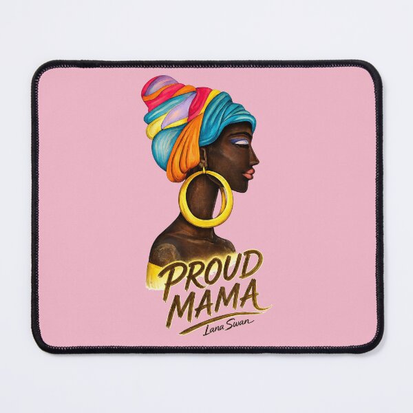 Item preview, PROUD MAMA | Strong Mom Portrait | Blush Pink Edition by Lana Swan designed and sold by BlueberrySwan.