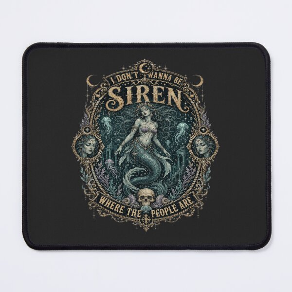 Item preview, Vintage Gothic Siren Shirt | I Don’t Wanna Be Where the People Are designed and sold by POD DYNASTY | Original Print On Demand T-Shirt Graphics.