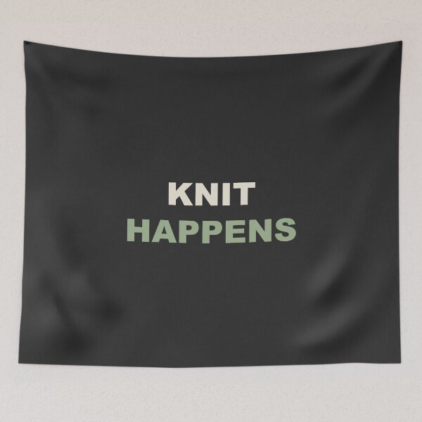 Item preview, Knit Happens - Funny Knitting designed and sold by RetroThreadWorks.