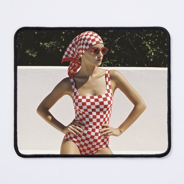 Item preview, Retro Poolside Wall Art Mid Century Summer Print Vintage Swimsuit Photography Chic Bathroom Decor Fashion Photography Poster designed and sold by Kzara Visual.
