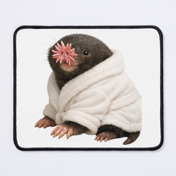 Item preview, Relaxing Bathrobe Star-Nosed Mole designed and sold by Sillytoe.