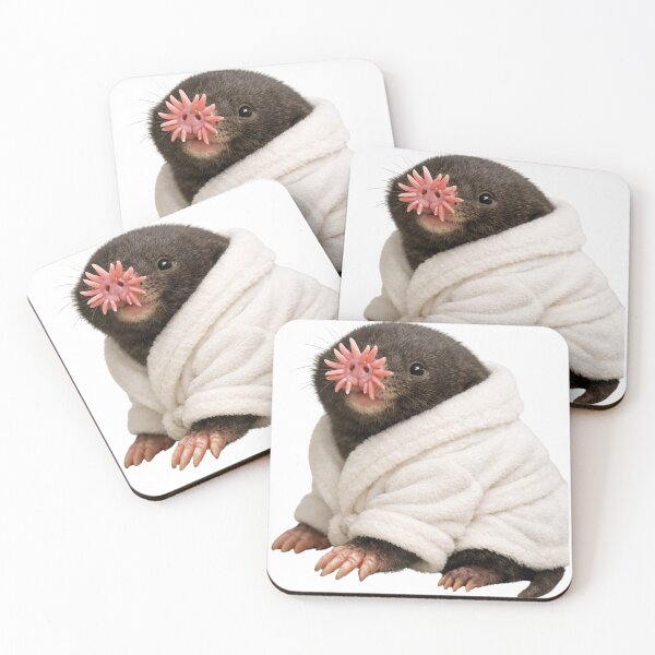 Item preview, Relaxing Bathrobe Star-Nosed Mole designed and sold by Sillytoe.