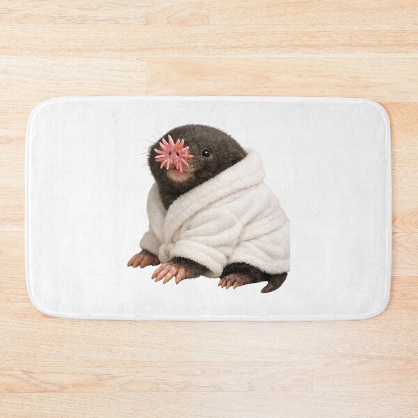 Item preview, Relaxing Bathrobe Star-Nosed Mole designed and sold by Sillytoe.
