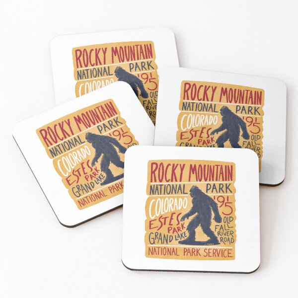 Item preview, Rocky Mountain National Park BigfootLabel designed and sold by John Morris Illustration.