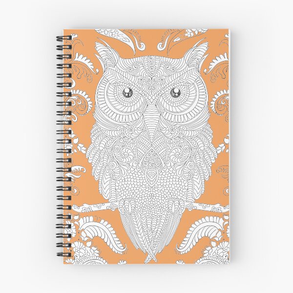 Item preview, Intricate Owl Coloring Page For Custom Apparel designed and sold by Outlet Raloel.