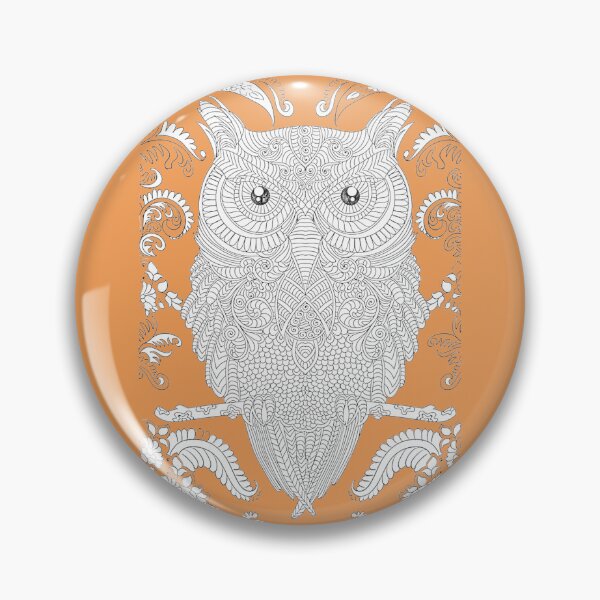 Item preview, Intricate Owl Coloring Page For Custom Apparel designed and sold by Outlet Raloel.