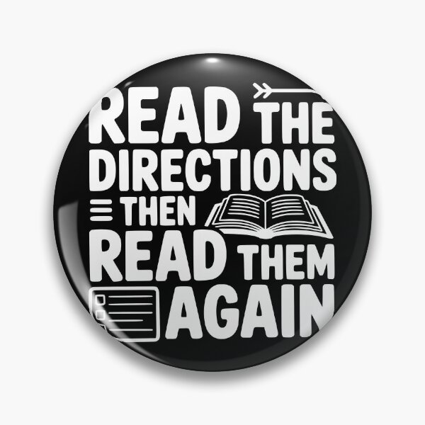 Item preview, Read the Directions, Then Read Them Again designed and sold by theartfulaspie.