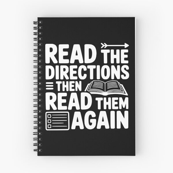 Item preview, Read the Directions, Then Read Them Again designed and sold by theartfulaspie.