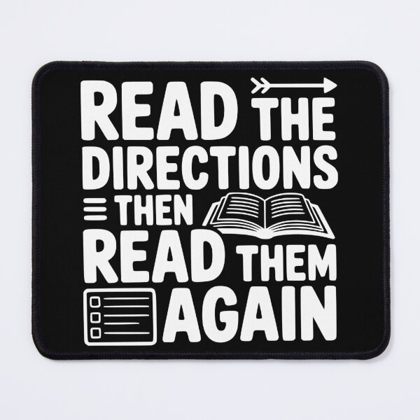 Item preview, Read the Directions, Then Read Them Again designed and sold by theartfulaspie.