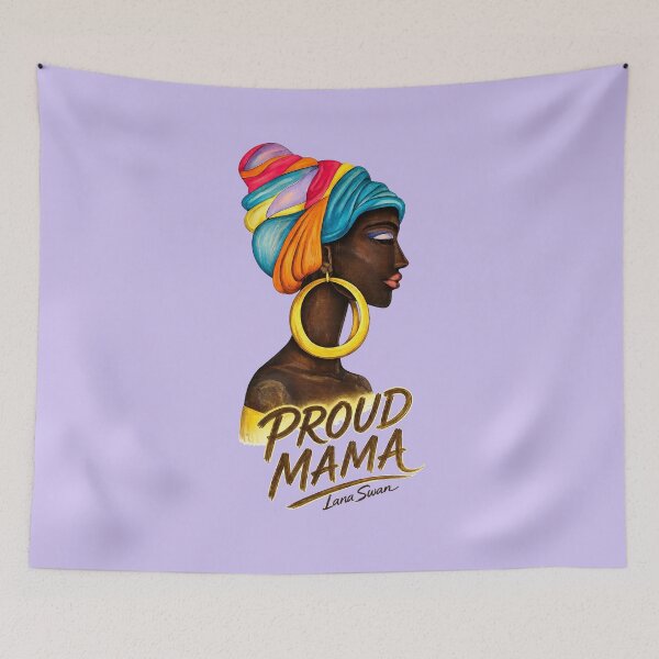 Item preview, PROUD MAMA | Uplifting Mom Art | Lilac Edition by Lana Swan designed and sold by BlueberrySwan.