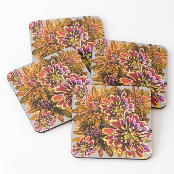 Item preview, Orange Chrysanthemums 2 designed and sold by nastiaart.