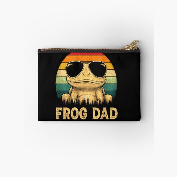 Item preview, Vintage Frog Dad Retro Sunset Sunglasses Amphibian Lover Design designed and sold by MiALopezArt.