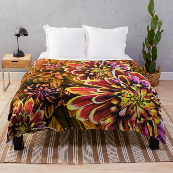 Item preview, Orange Chrysanthemums 3 designed and sold by nastiaart.