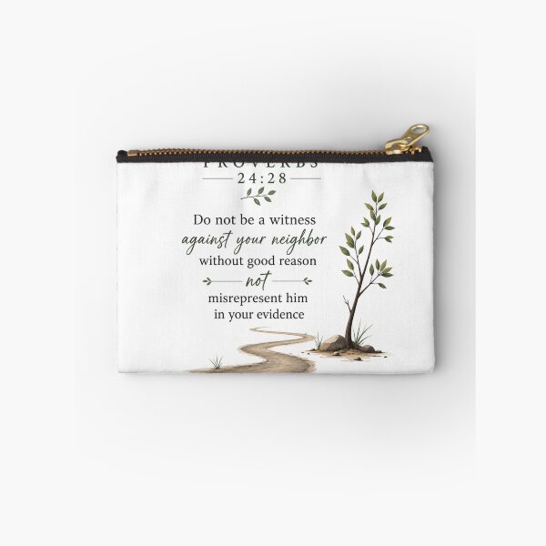 Item preview, Proverbs 24:28 Bible Verse Minimalist Christian Wall Art | Do Not Bear False Witness Scripture Design designed and sold by Fabrifrank.