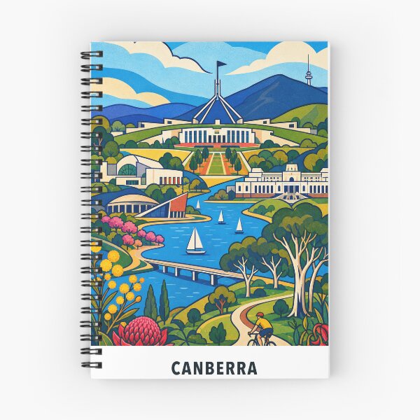 Item preview, Canberra Parliament House Lake Burley Griffin Civic Collage designed and sold by Print My Town.