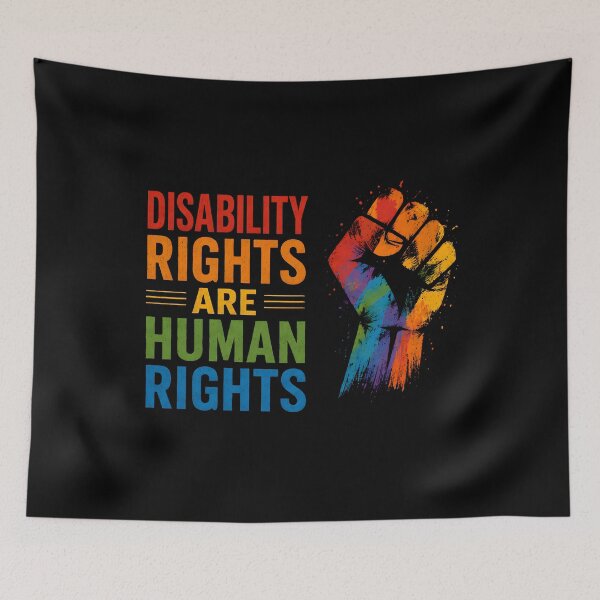 Item preview, Disability Rights Are Human Rights Disability Pride designed and sold by Marblaes00.